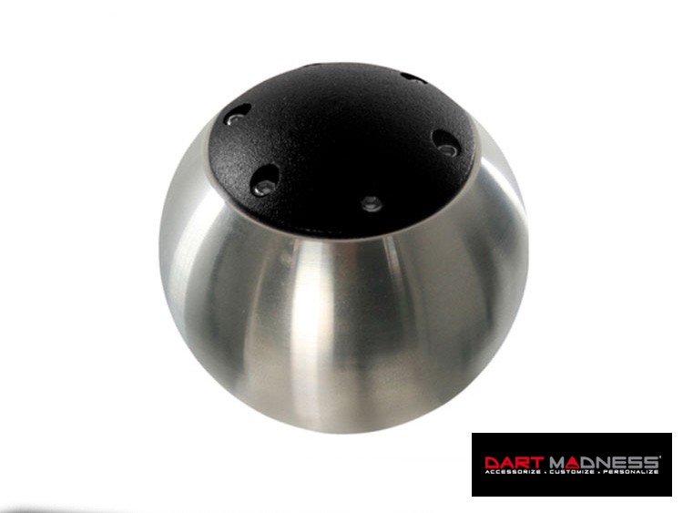 Dodge Dart Gear Shift Knob Polished Billet Knob w/ Black Top